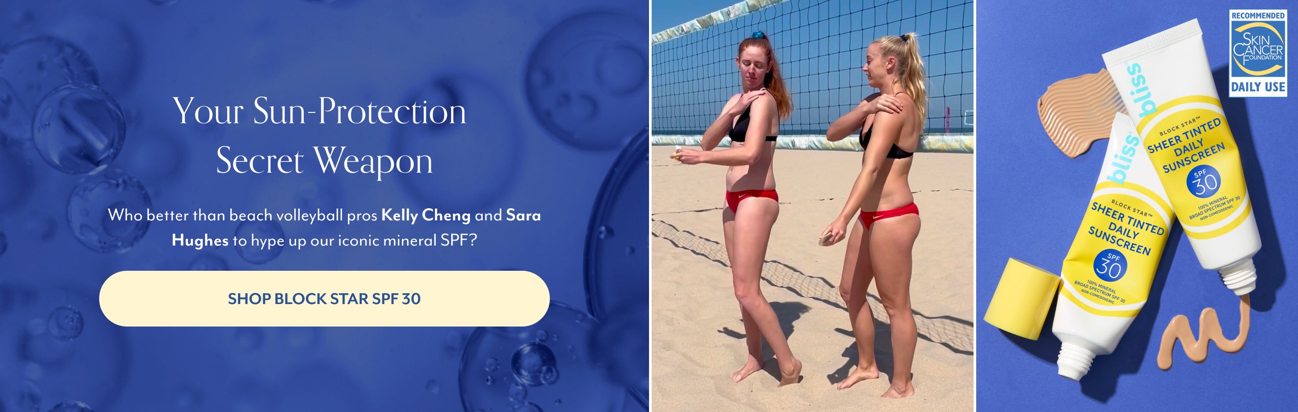 Your Sun-Protection Secret Weapon. Who better than beach volleyball pros Kelly Chung and Sara Hughes to hype up our iconic mineral SPF?