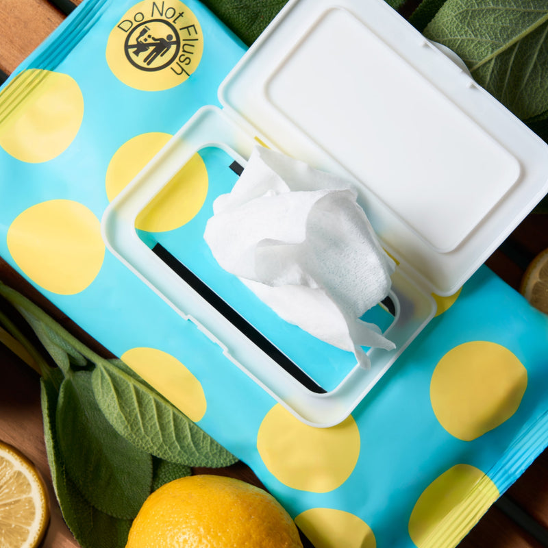 Bliss Lemon & Sage Refreshing Body Wipes lifestyle image