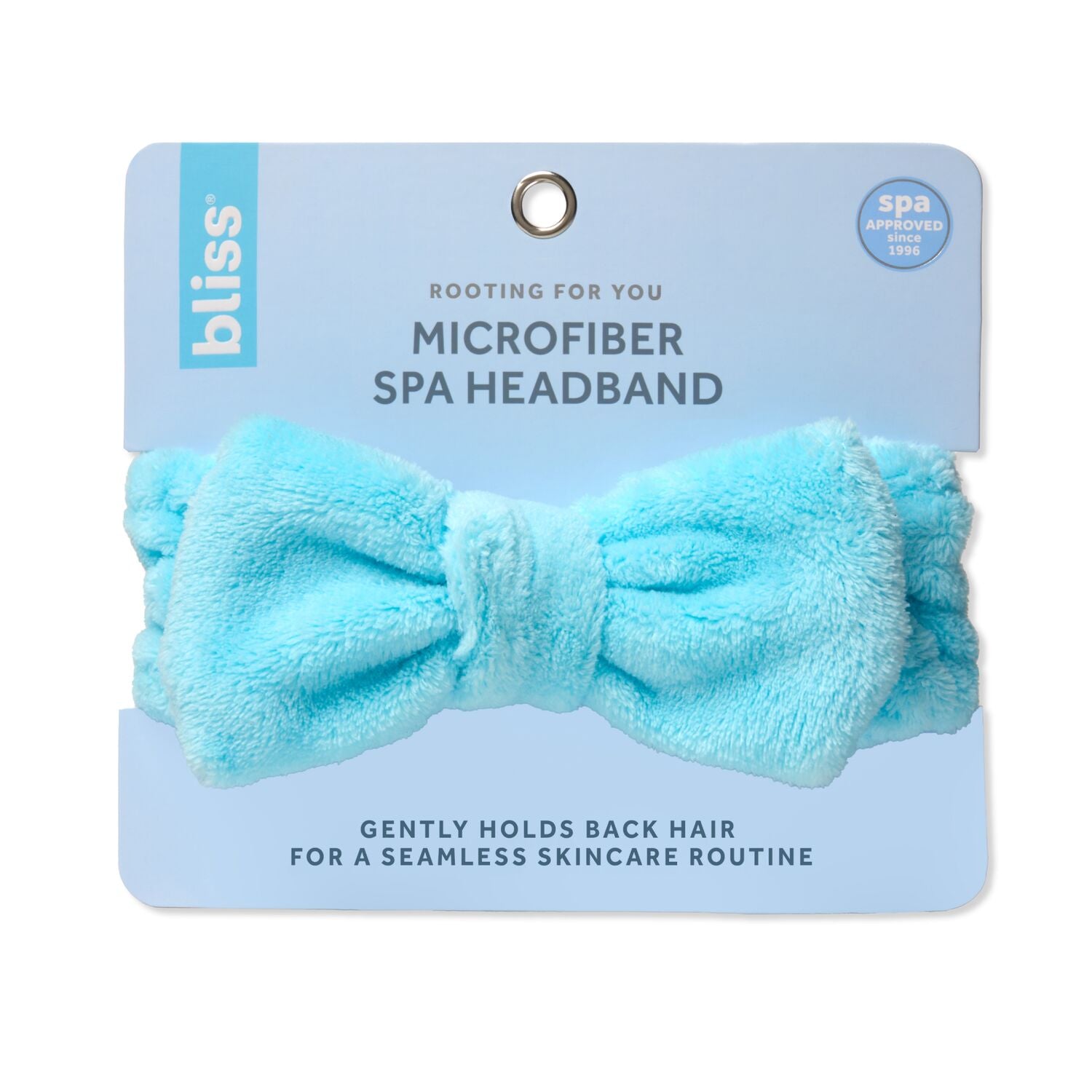 Free Microfiber Spa Headband-Blue