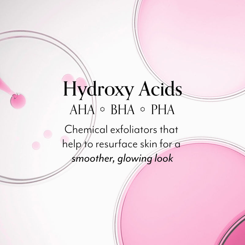 BlissPro Liquid Exfoliant contains Hydroxy Acids AHA, BHA, PHA that are chemical exfoliators that help to resurface skin for a smoother, glowing look