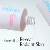 BlissPro Liquid Exfoliant rinse off to reveal radiant skin