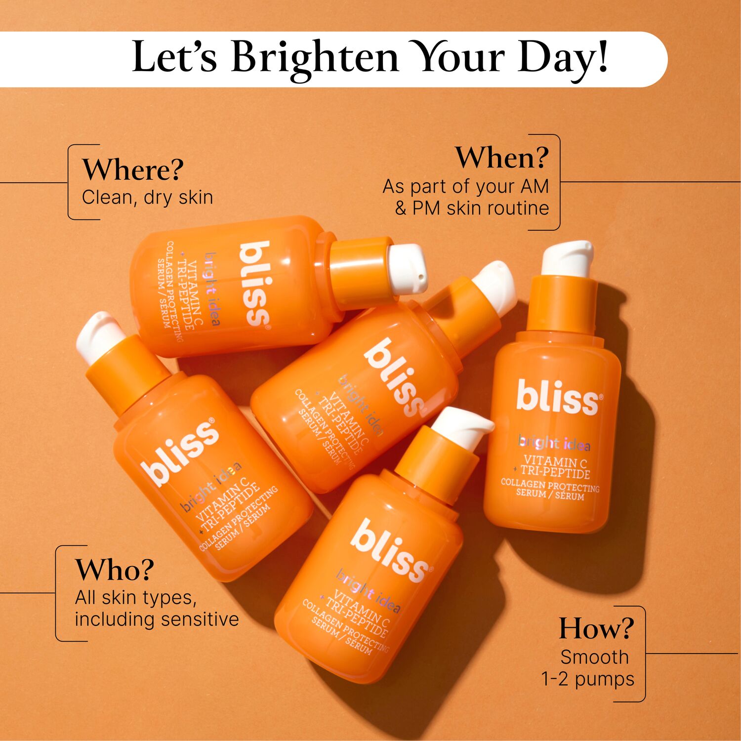 Bright Idea Vitamin C And Tri Peptide Face Serum Bliss Bliss World Store