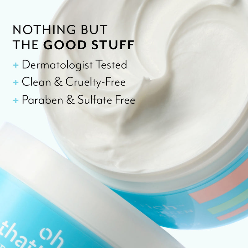 Bliss Oh That's Rich Body Cream is dermatologist tested, clean and cruelty free, and paraben & sulfate free